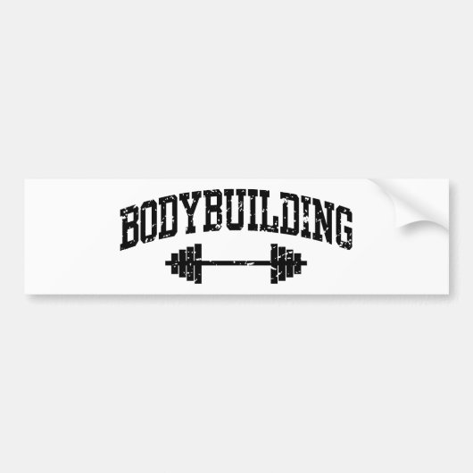 Bodybuilding Bumpersticker (Voorkant)
