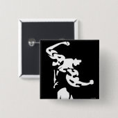 Bodybuilding-Button Vierkante Button 5,1 Cm (Voorkant /achterkant)