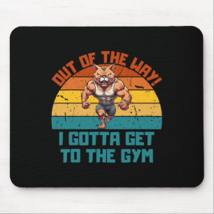 Bodybuilding Cat Gewichtheffen Voor Mannen Vrouwen Muismat
