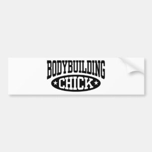 Bodybuilding Chick Bumpersticker