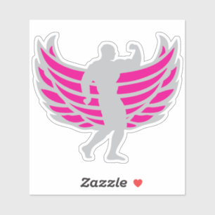bodybuilding corps athlete aile musculculus 1 sticker