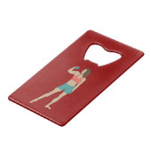 Bodybuilding Creditkaart Flessenopener (Achterkant Gekanteld)