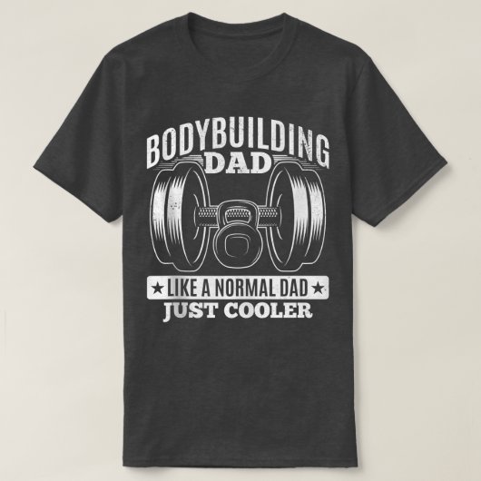 Bodybuilding Dad Powerlifting Weight Training T-shirt (Design voorkant)