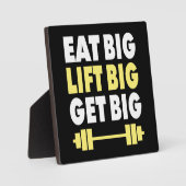 Bodybuilding - Eet groot, Lift groot, Groot worden Fotoplaat (Voorkant)