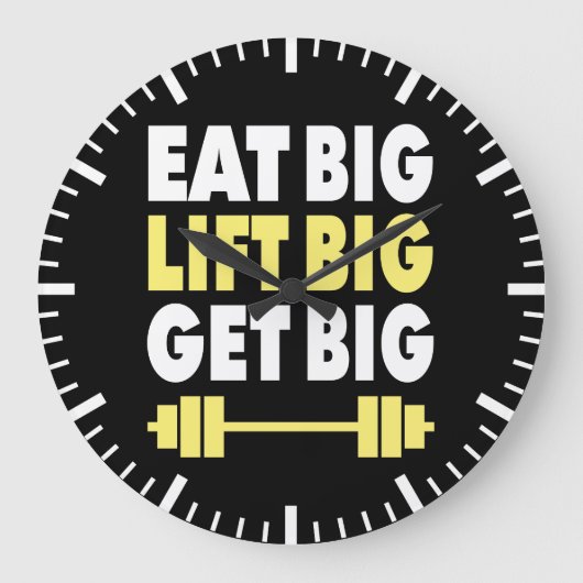 Bodybuilding - Eet groot, Lift groot, Groot worden Grote Klok (Voorkant)