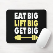 Bodybuilding - Eet groot, Lift groot, Groot worden Muismat (Met muis)