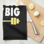 Bodybuilding - Eet groot, Lift groot, Groot worden Theedoek (Quarter Fold)