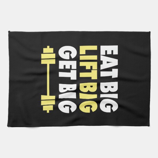 Bodybuilding - Eet groot, Lift groot, Groot worden Theedoek (Horizontaal)