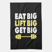 Bodybuilding - Eet groot, Lift groot, Groot worden Theedoek (Verticaal)