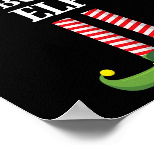 Bodybuilding Elf Matching Family Group Kerstmis P Poster (Hoek)