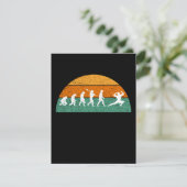 Bodybuilding Evolutie Man Funny Retro Fitness Feestdagenkaart (Staand voorkant)