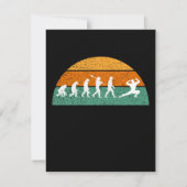 Bodybuilding Evolutie Man Funny Retro Fitness Feestdagenkaart (Voorkant)