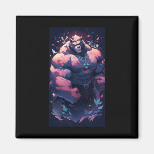Bodybuilding Fitness Gym Bodybuilder Anime Beer Wo Magneet