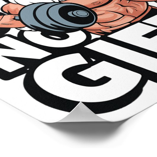 Bodybuilding Fitness Gym Christmas Gifts For Bodyb Poster (Hoek)