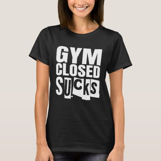 Bodybuilding Fitness Gym Closed Sucks T-shirt (Voorkant)