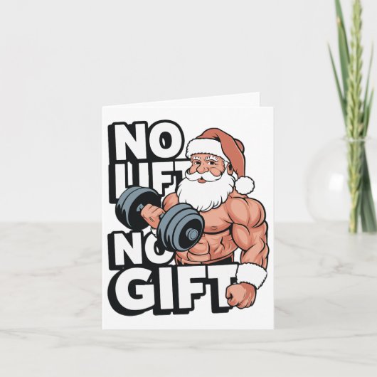 Bodybuilding Fitness Gym Kerstcadeaus voor Bodyb Kaart (Voorkant)