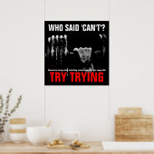 Bodybuilding Fitness Quote Success Poster Print (Keuken)