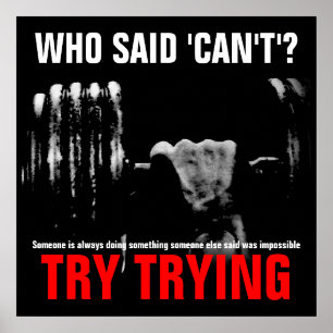 Bodybuilding Fitness Quote Success Poster Print