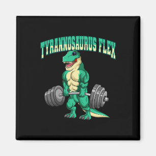 Bodybuilding Fitness Tyrannosaurus Flex Dinosaurus Magneet