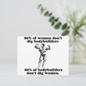 Bodybuilding Gay humor Briefkaart (Staand voorkant)