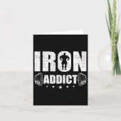 Bodybuilding Gewichtheffen Workout Gift Co. Iron A Kaart (Voorkant)