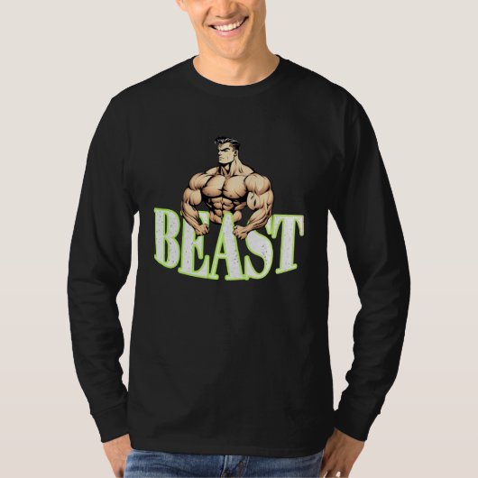 Bodybuilding Gorilla Gym Fitness Beast  2 T-shirt (Voorkant)