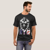 Bodybuilding Gorilla Gym Fitness Beast 2 T-shirt (Voorkant volledig)