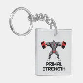 Bodybuilding Gorilla Sleutelhanger (Voorkant Links)