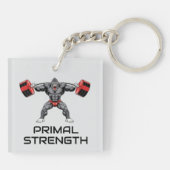 Bodybuilding Gorilla Sleutelhanger (Achterkant)