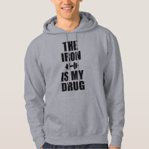 Bodybuilding Gym Motivatie - Het ijzer is mijn dru Hoodie