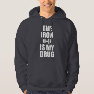 Bodybuilding Gym Motivatie - Het ijzer is mijn dru Hoodie