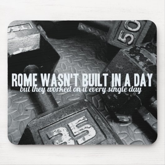 Bodybuilding Gym Motivation Muismat (Voorkant)