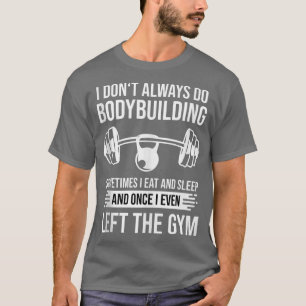 Bodybuilding Gym Outfit met Barbell voor Bodybuild T-shirt