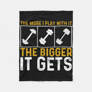 Bodybuilding Gym Workout Gewichtheffen Spieren Get Fleece Deken