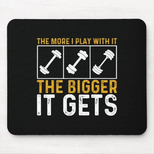 Bodybuilding Gym Workout Gewichtheffen Spieren Get Muismat (Voorkant)