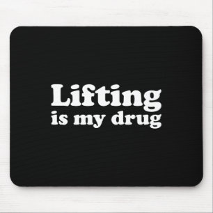 Bodybuilding Gym Workout Ik hou van tillen is mijn Muismat