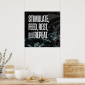 Bodybuilding Gym Workout Motivational Poster (Keuken)
