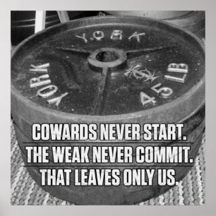 Bodybuilding Gym Workout Motivational Poster