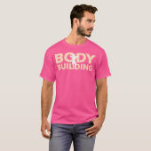 Bodybuilding Hobby met Schaduw Binnen T-shirt (Voorkant volledig)