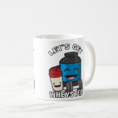 Bodybuilding Humor - Let's Get Wheysted Koffiemok (Voorkant rechts)
