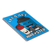 Bodybuilding Humor - Let's Get Wheysted Notitieboek (Rechterzijde)