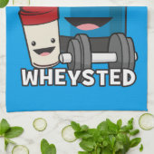 Bodybuilding Humor - Let's Get Wheysted Theedoek (Gevouwen)
