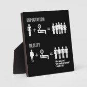 Bodybuilding Humor - Verwacht vs Realiteit Fotoplaat (Voorkant)