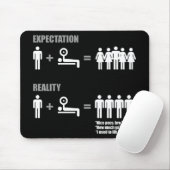 Bodybuilding Humor - Verwacht vs Realiteit Muismat (Met muis)