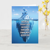 Bodybuilding Iceberg Sculptuur Motivatie Kaart (Gele Bloem)