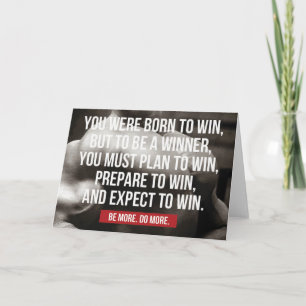 Bodybuilding inspiratie - geboren om te winnen - W Kaart