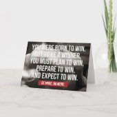 Bodybuilding inspiratie - geboren om te winnen - W Kaart (Voorkant)