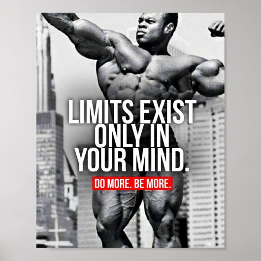 Bodybuilding Inspirerend Poster (Voorkant)