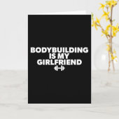 Bodybuilding is mijn Vriendin - Workout Motivatie Kaart (Gele Bloem)