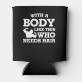 Bodybuilding kaal Man als deze die haar nodig hebb Blikjeskoeler (Voorkant)